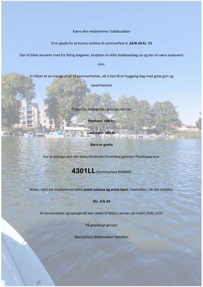 Invitation til sommerfest