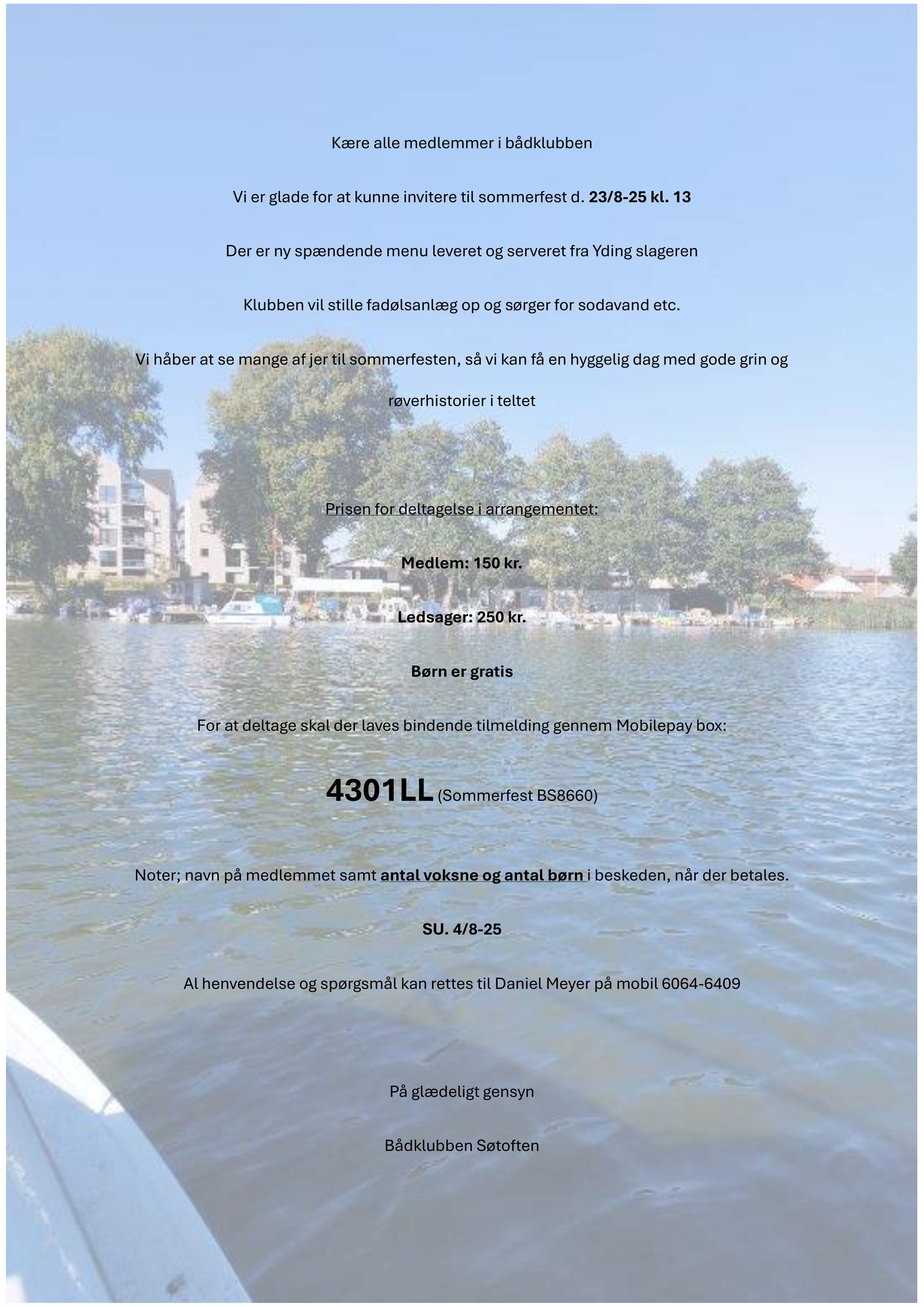 Invitation til sommerfest 2025